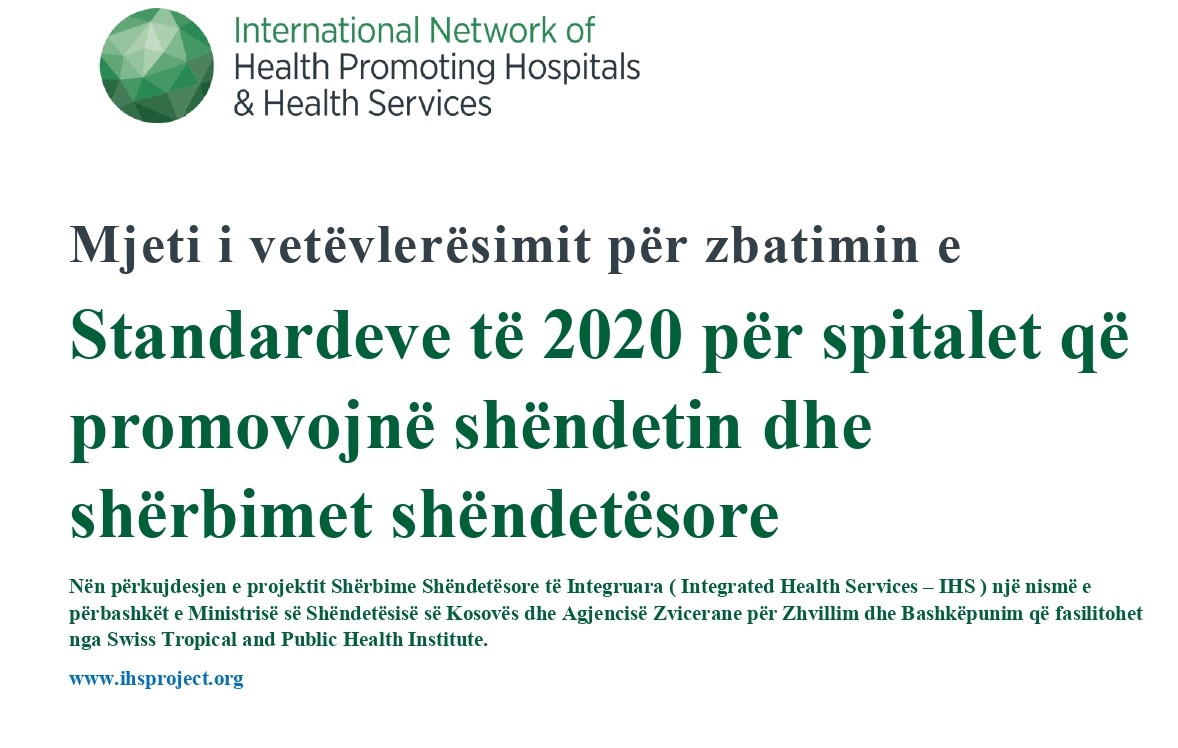 Self-Assessment Tool for Health Promoting Hospitals 2020 Standards Available in Albanian