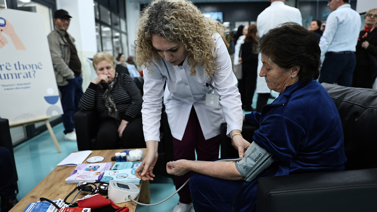 New Reception Area At Gjakova Hospital Blends Healthcare with Health Education